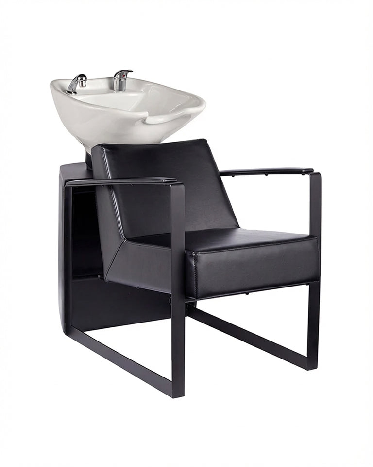 Lambert - Zwarte wasunit - Witte kom